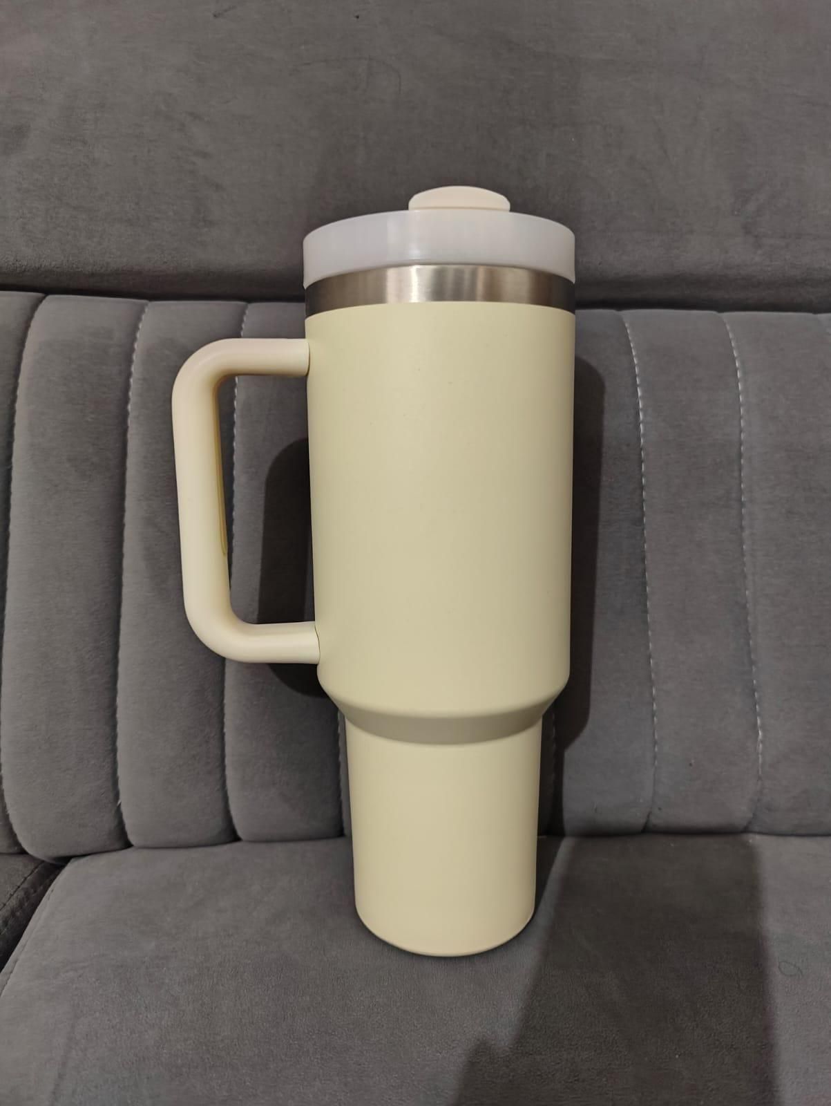Tumbler 40oz - Thermal Cup with Straw and Sipper Lip - Thermal Tumbler with Straw - Cold for 11 Hours - Ice for 48 Hours - 1200 ml